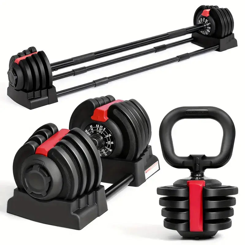 Adjustable Dumbbell, Kettlebell & Barbell Set My Store