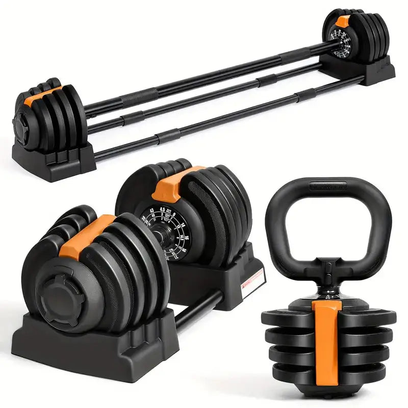 Adjustable Dumbbell, Kettlebell & Barbell Set My Store