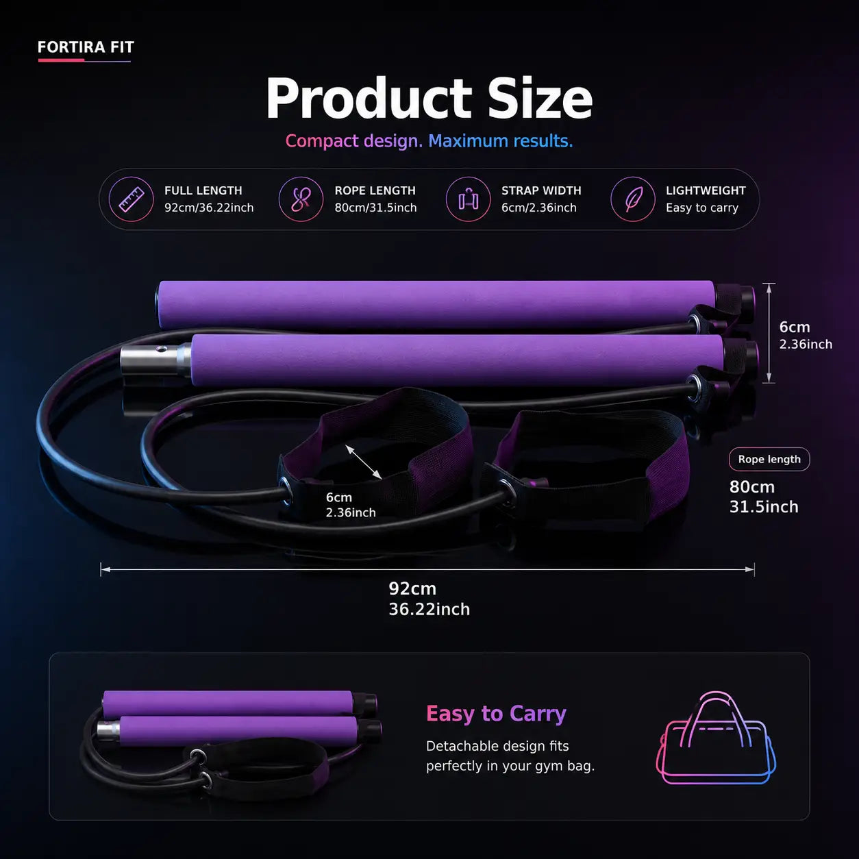 Multifunctional Resistance Bands & Yoga Poles Set Exos Fitness