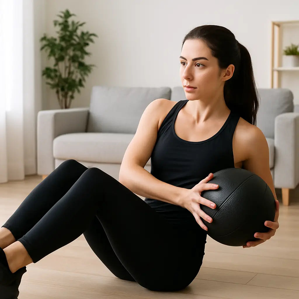 10 Fun and Effective Weighted Exercise Ball Workouts You Can Do at Home - Fortira Fitness