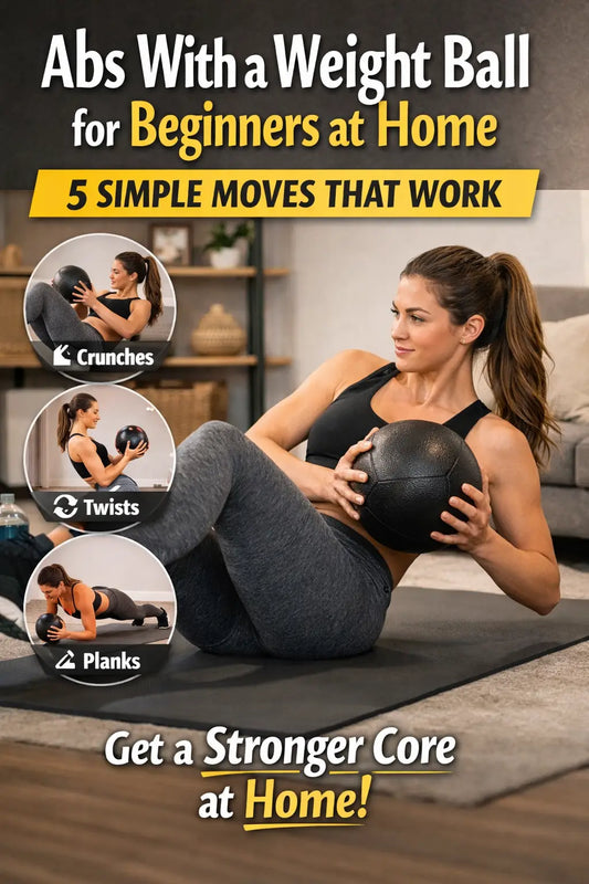 Abs With a Weight Ball for Beginners at Home: 5 Simple Moves That Work Fortira Fitness
