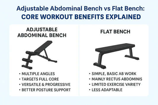 Adjustable-Abdominal-Bench-vs.-Flat-Bench-Which-Builds-a-Stronger-Core Fortira Fitness