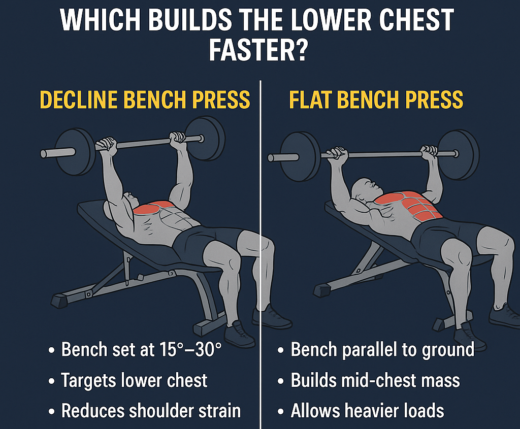 Decline Bench Press vs Flat Bench: Which Builds the Lower Chest Faster?