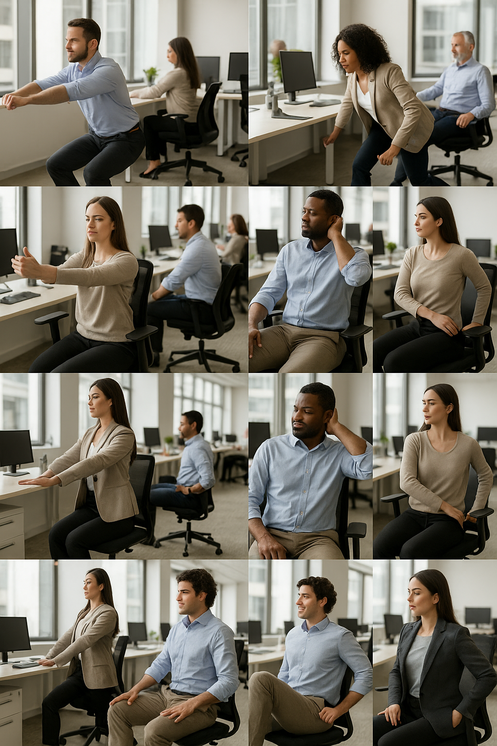 Office Exercises: Top 10 No-Equipment Moves to Stay Fit at Work