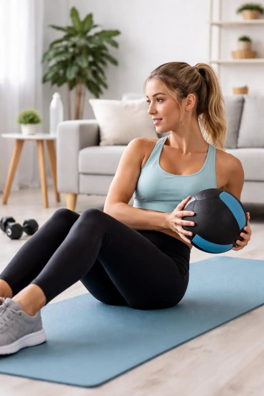 Complete Guide to Abs With a Weight Ball for Beginners at Home Fortira Fitness