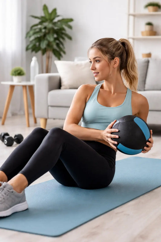 Complete Guide to Abs With a Weight Ball for Beginners at Home Fortira Fitness