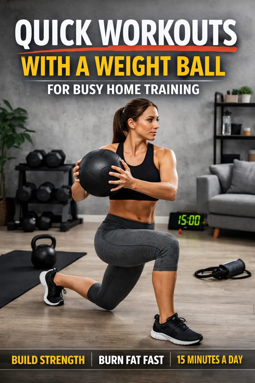 Quick Workouts With a Weight Ball for Busy Home Training Fortira Fitness