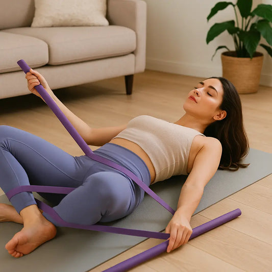 Restorative Yoga at Home: Relaxation Techniques with Bands and Poles - Fortira Fitness