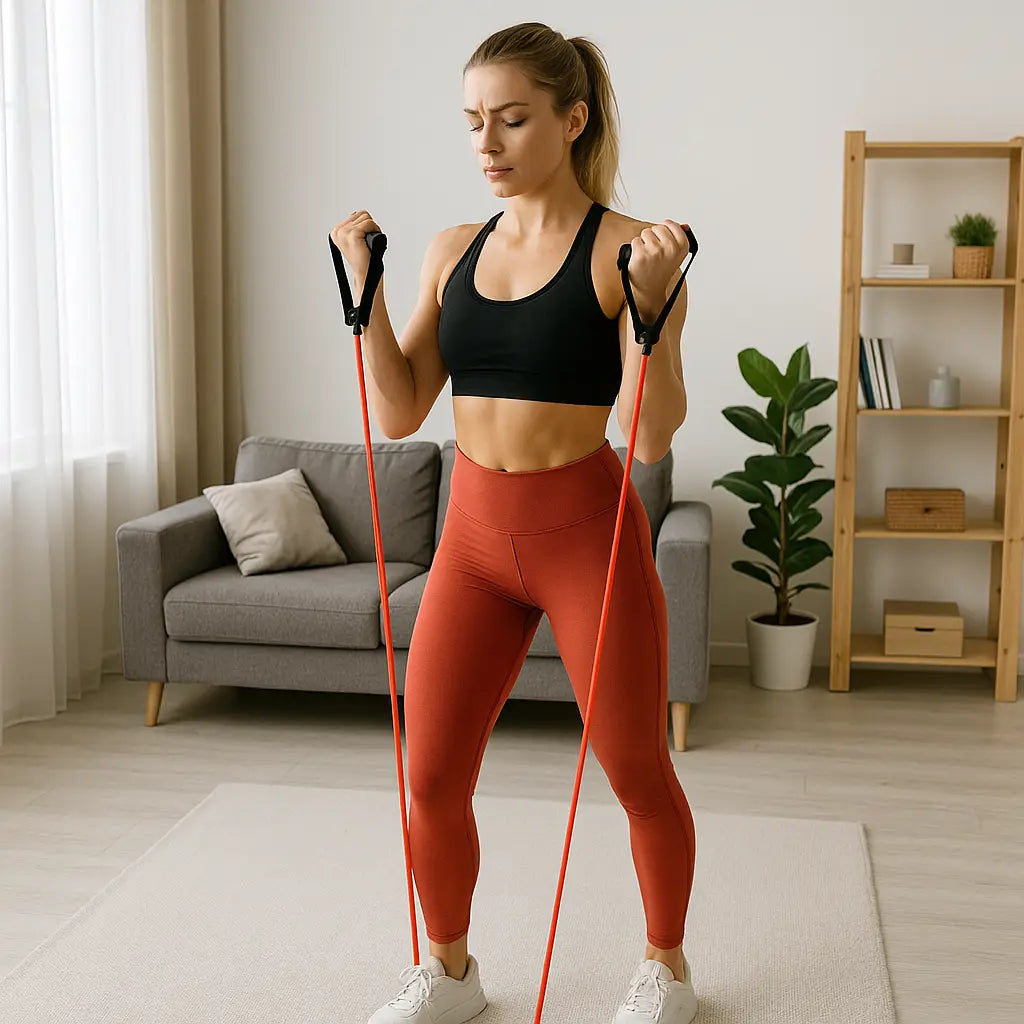 Tiny Apartment? Big Gains with a Resistance Band Home Gym - Fortira Fitness