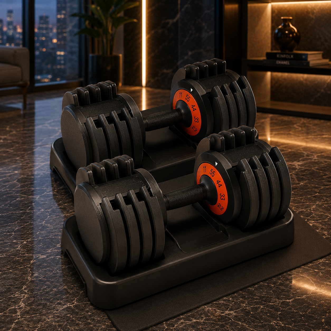 Adjustable Dumbbell Set Quick Weight Locking My Store