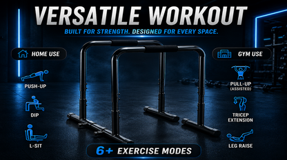 Heavy Duty Adjustable Dip Bar Station for Home Gym & Calisthenics