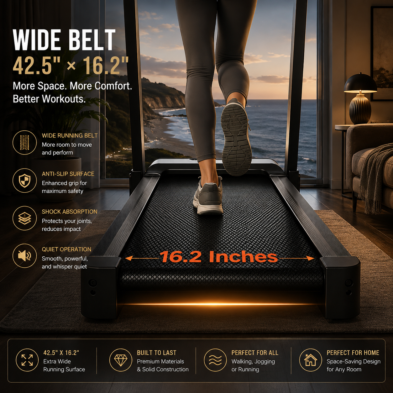 Premium Foldable Incline Treadmill | 3.5HP Motor, 400LB Capacity