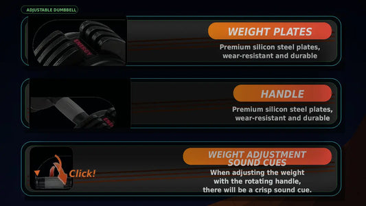 Adjustable Dumbbell Set Quick Weight Locking My Store