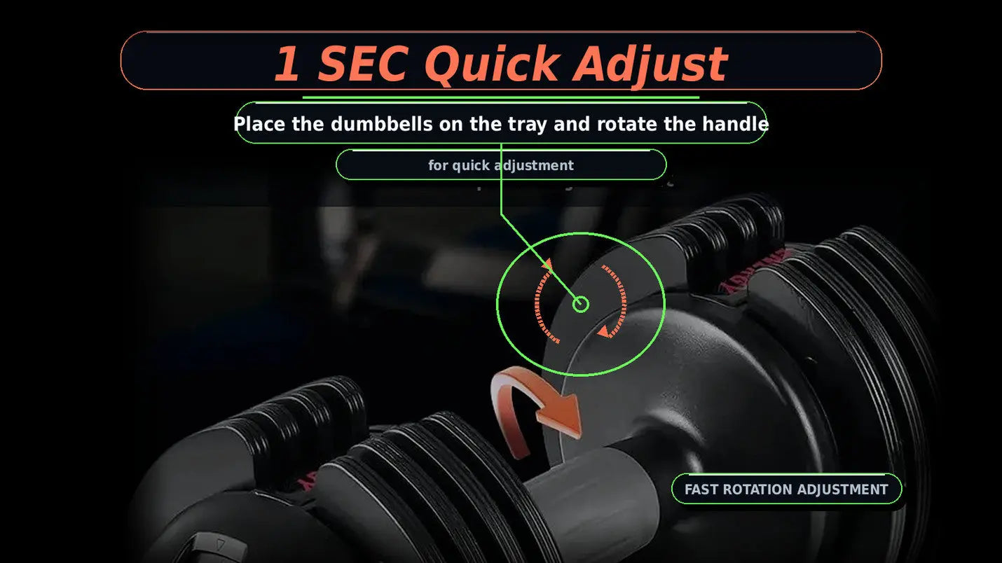 Adjustable Dumbbell Set Quick Weight Locking My Store