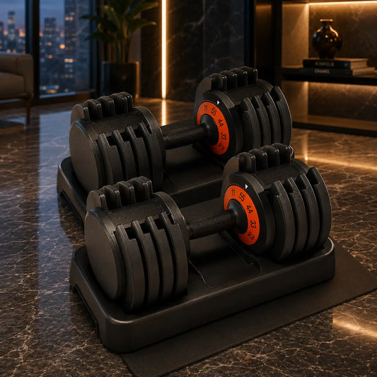 Adjustable Dumbbell Set Quick Weight Locking My Store