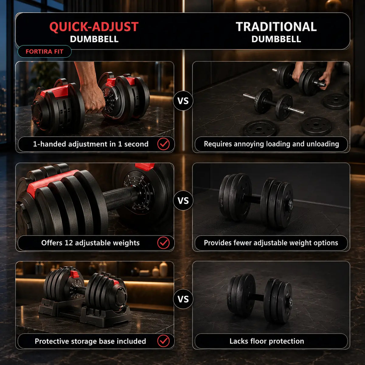 Adjustable Dumbbell, Kettlebell & Barbell Set My Store