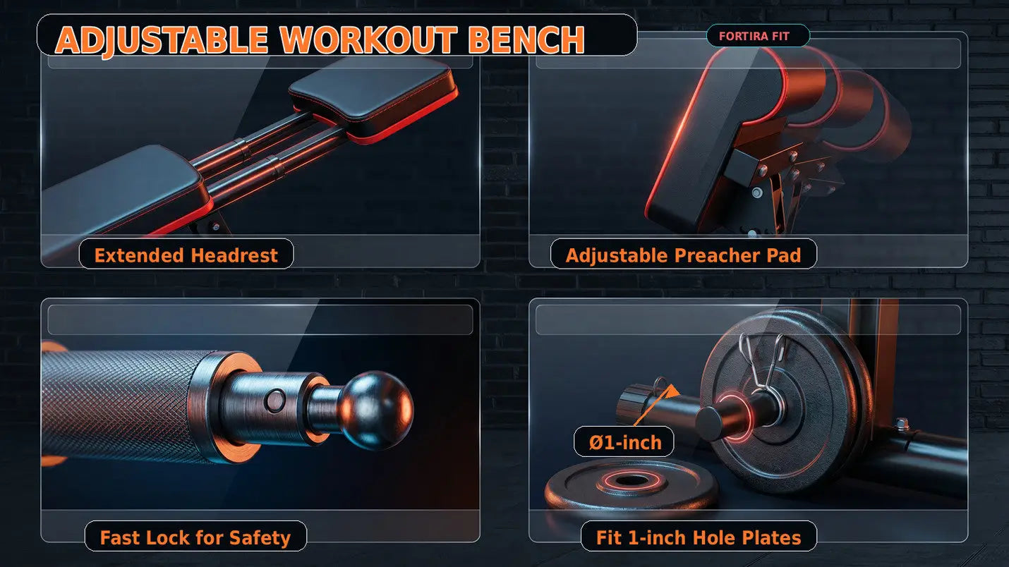 Adjustable Weight Bench Press for Full Body Workout My Store