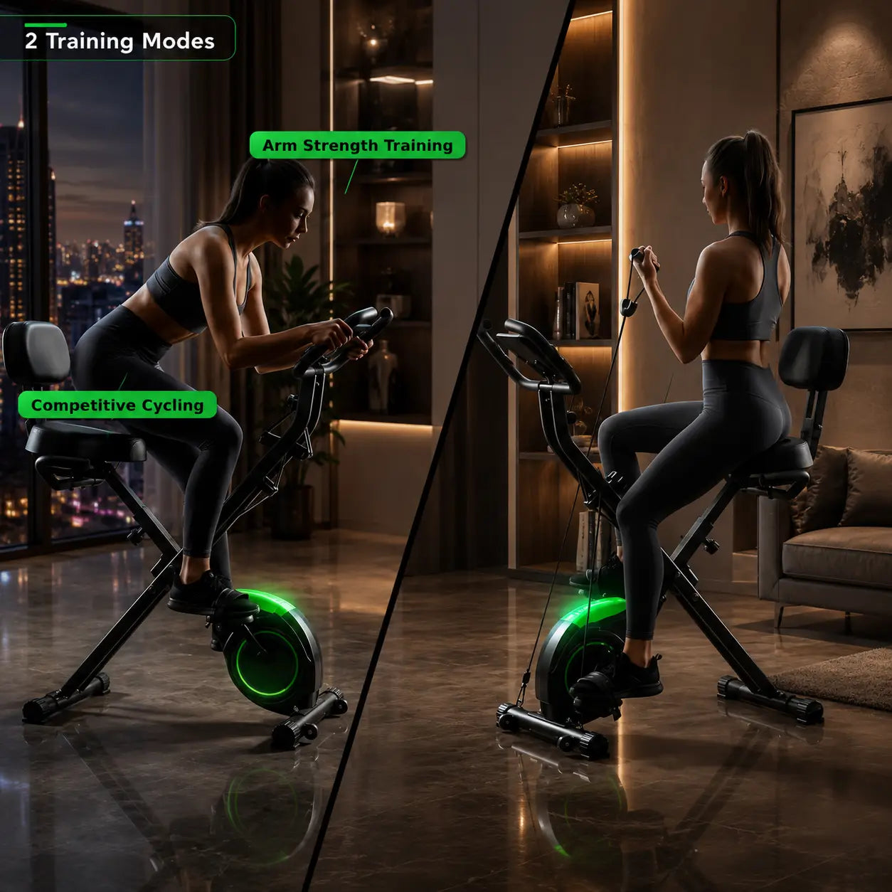 Compact Folding Exercise Bike for Home Cardio and Weight Loss My Store