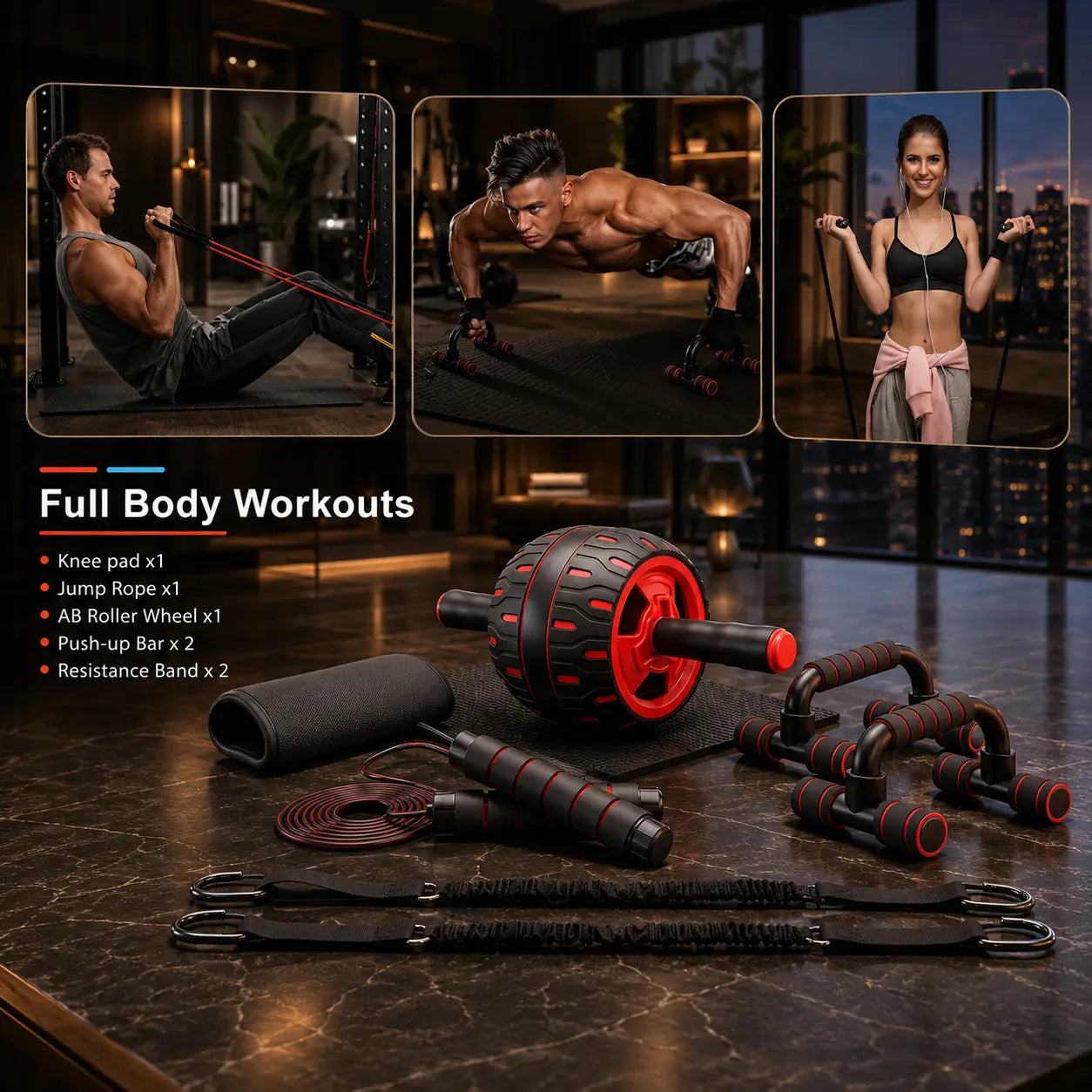 Complete Abdominal Workout Kit Set for Core Strength Training My Store