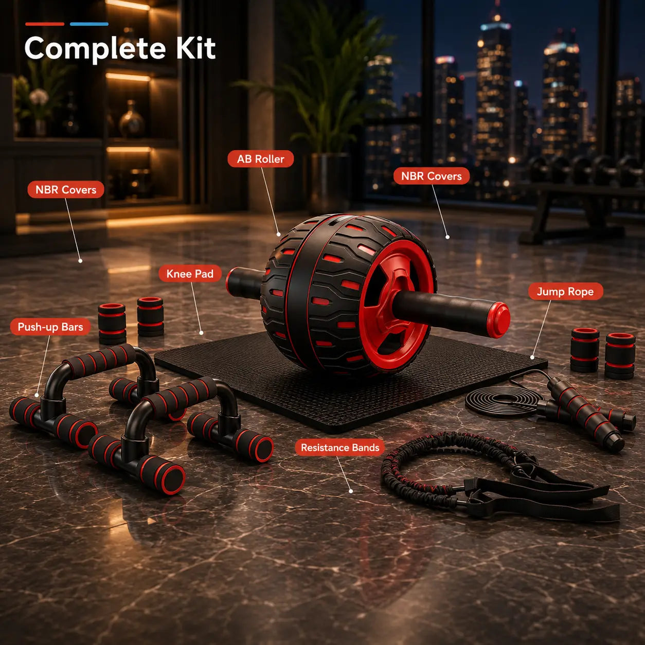 Complete Abdominal Workout Kit Set for Core Strength Training My Store