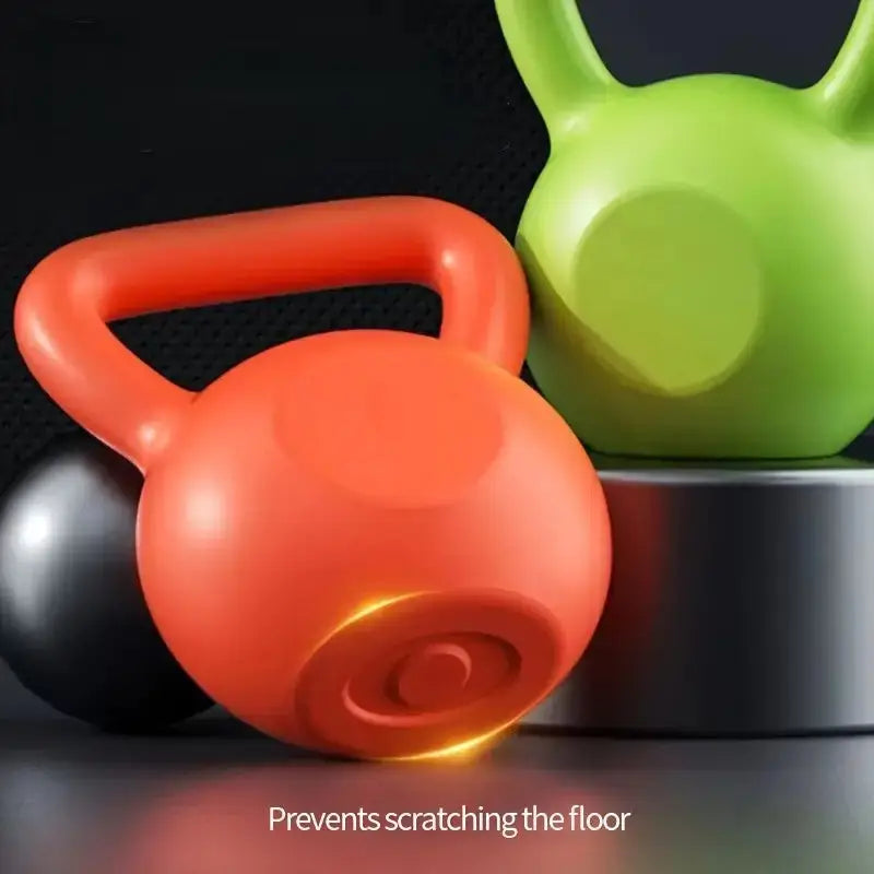 Durable kettlebell with smooth rounded base designed to prevent floor scratches and ensure safe workouts