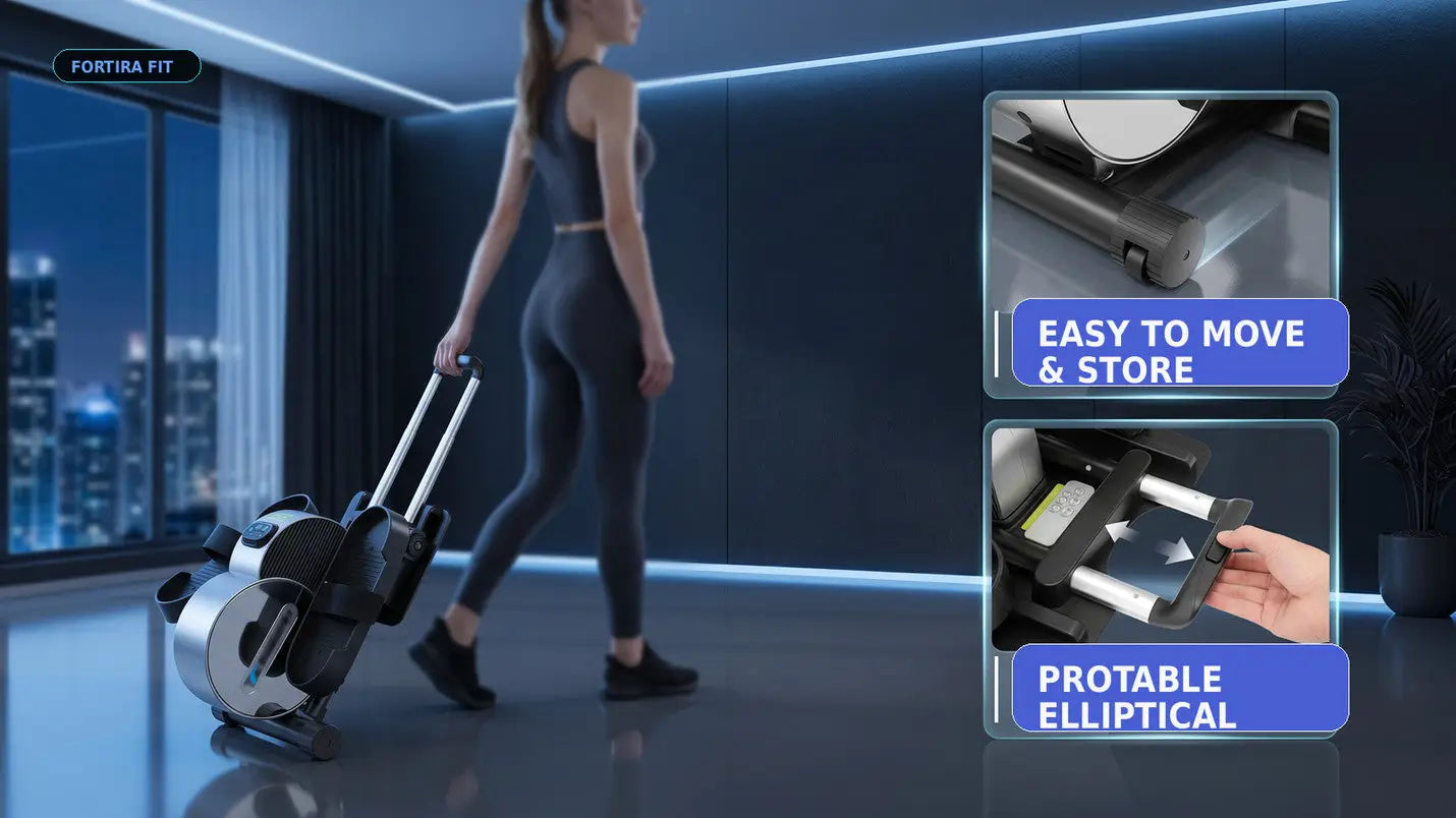 Electric Under Desk Elliptical w/ App and Remote Exos Fitness