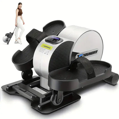 Portable mini leg exerciser with digital display and easy-carry handle