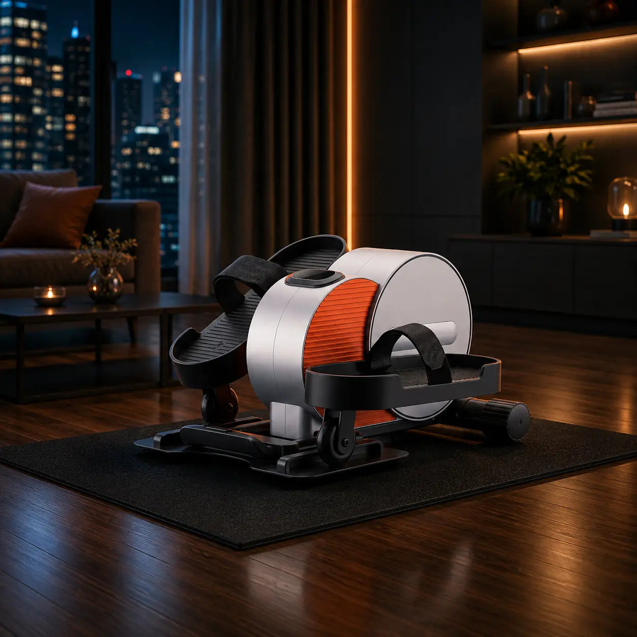 Electric Under Desk Elliptical w/ App and Remote Fortira Fitness