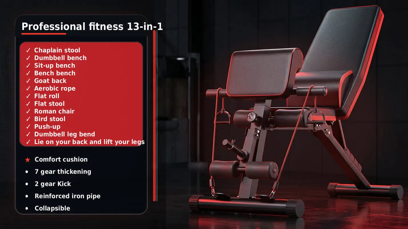 Foldable Dumbbell Stool & Adjustable Bench Press My Store