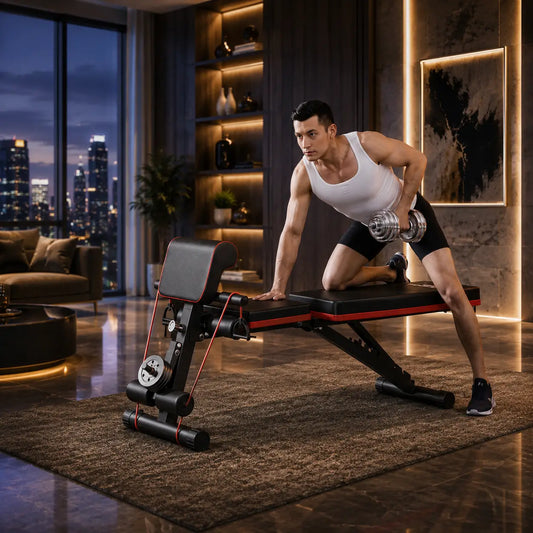 Foldable Dumbbell Stool & Adjustable Bench Press My Store