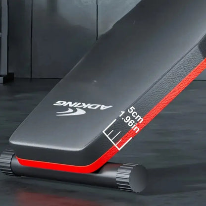 Close-up of workout bench with 5cm (1.96 inch) thick high-density padding for enhanced back support during strength training