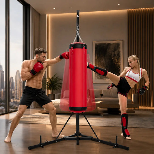 Foldable Heavy Duty Punching Bag Stand for Home Gym Fortira Fitness