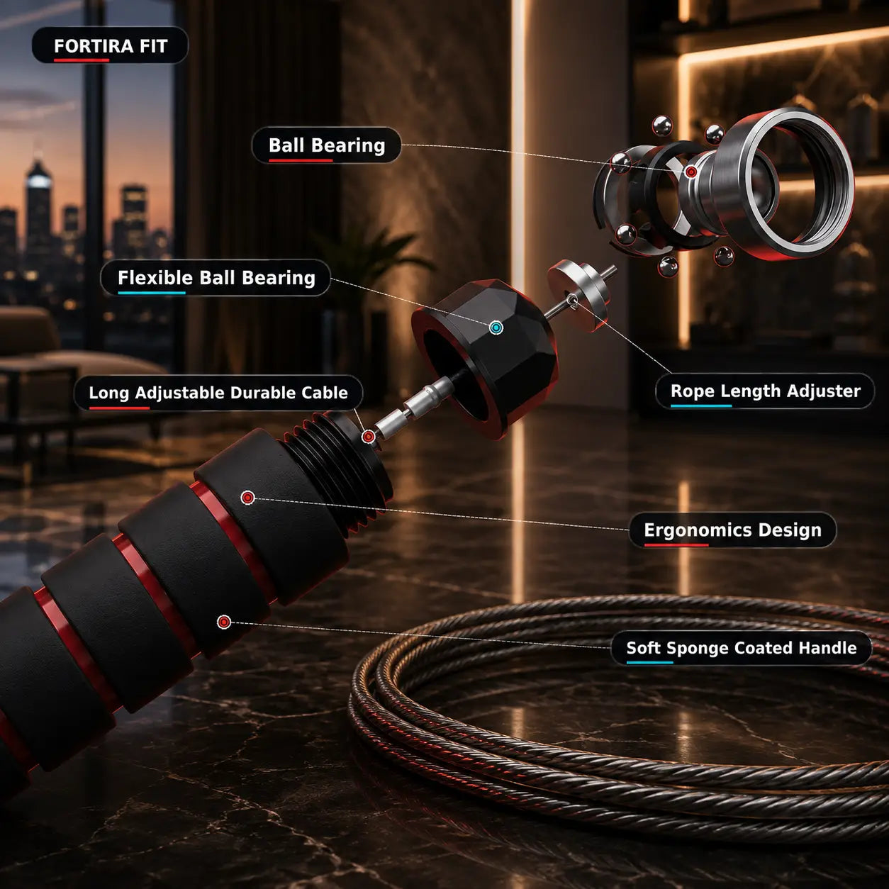 High-Speed Adjustable Jump Rope for Cardio and Weight Loss My Store