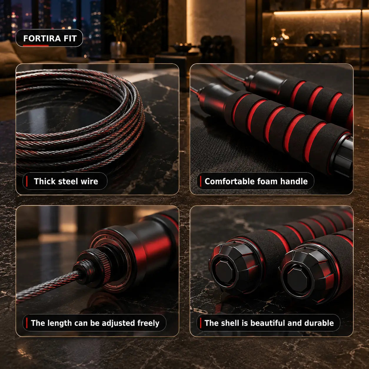 High-Speed Adjustable Jump Rope for Cardio and Weight Loss My Store