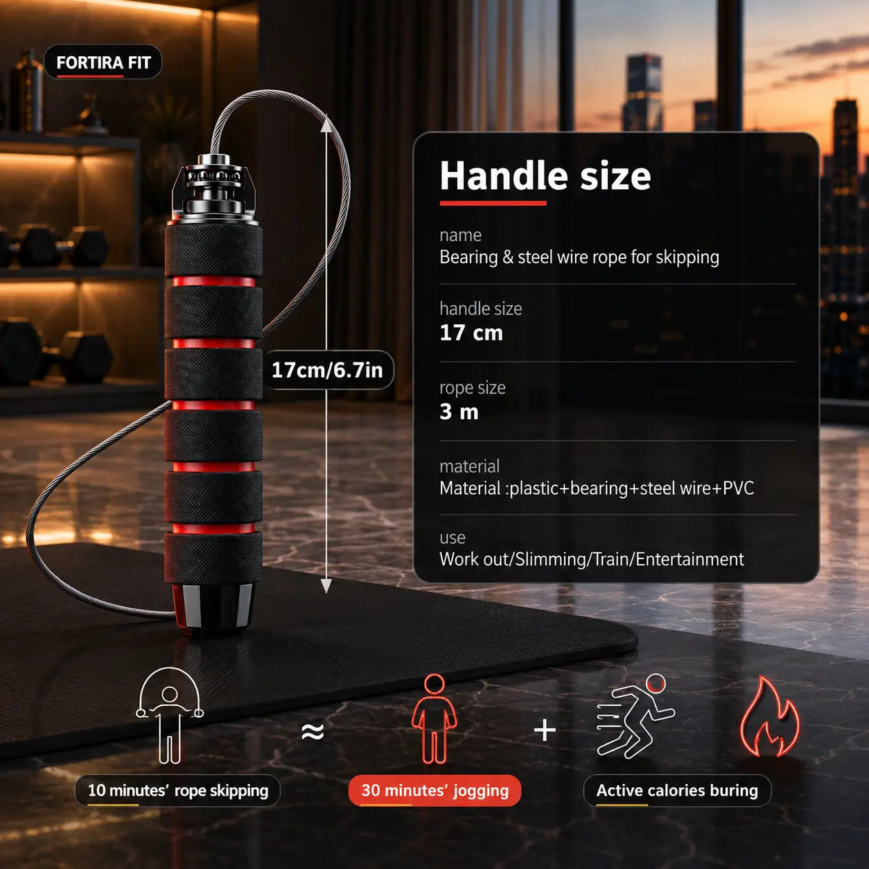High-Speed Adjustable Jump Rope for Cardio and Weight Loss My Store
