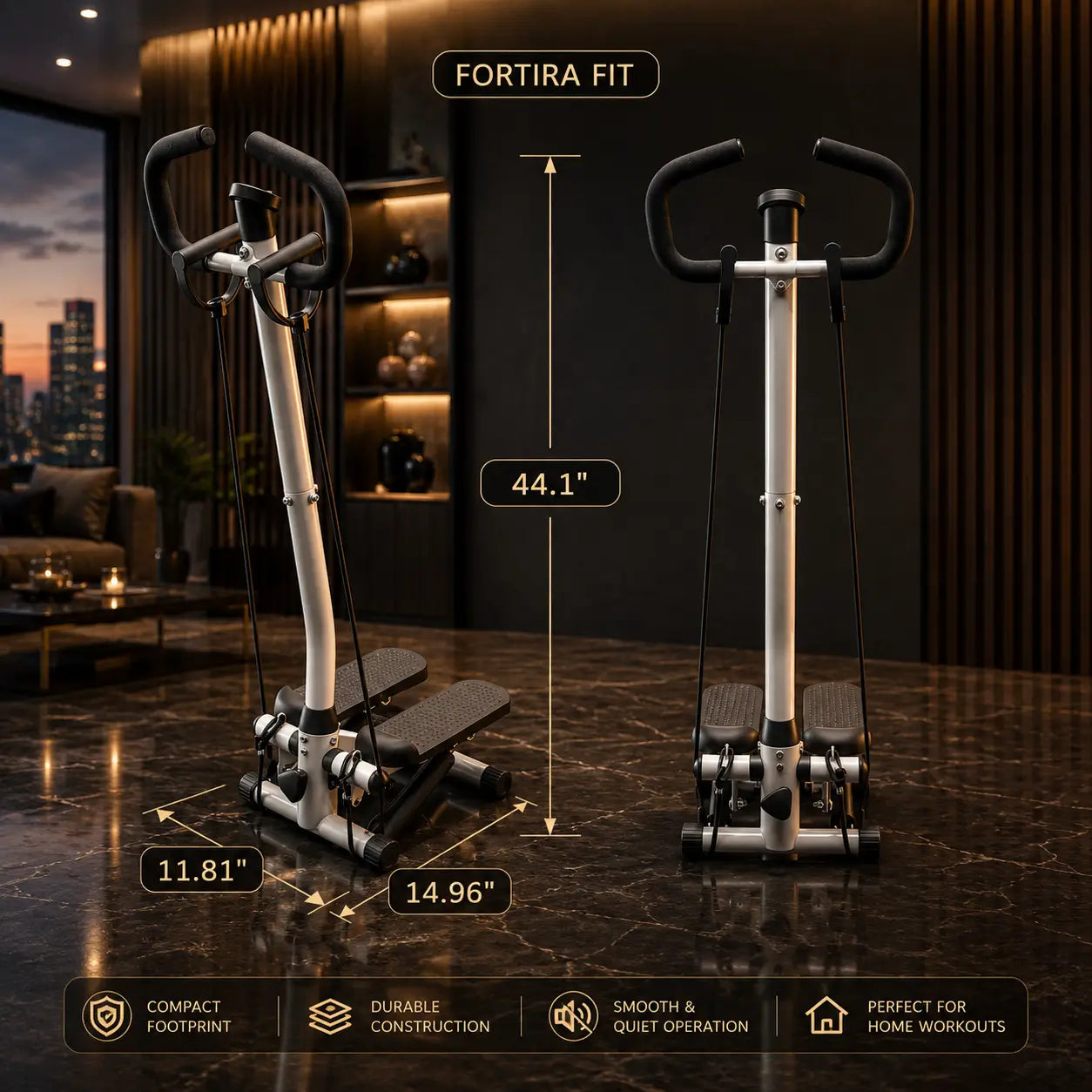 Home Fitness Stepper with Handle & LCD Display My Store