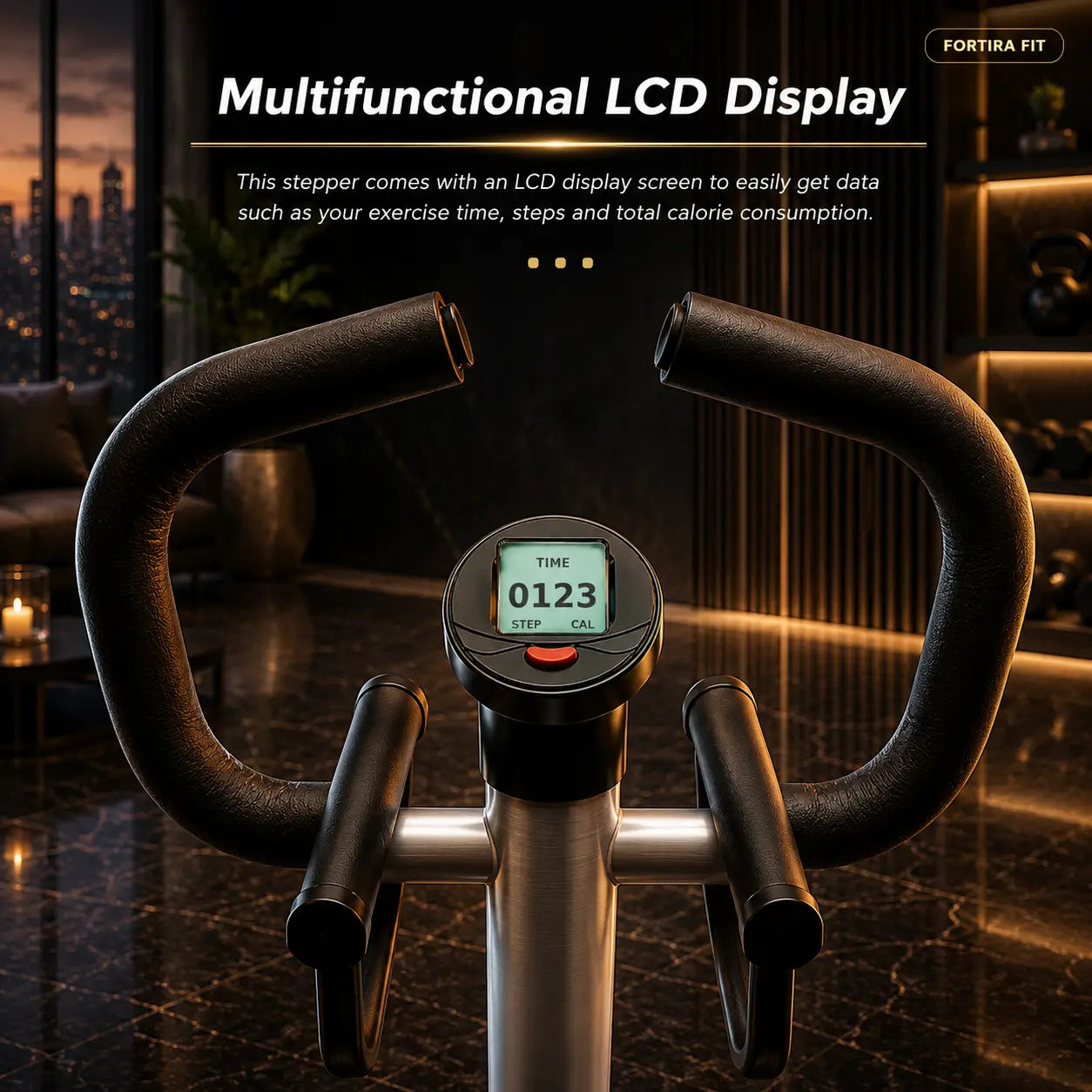 Home Fitness Stepper with Handle & LCD Display My Store