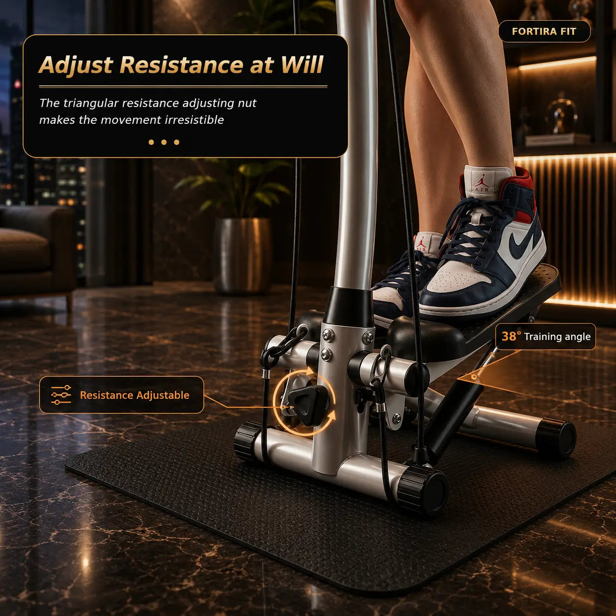 Home Fitness Stepper with Handle & LCD Display My Store
