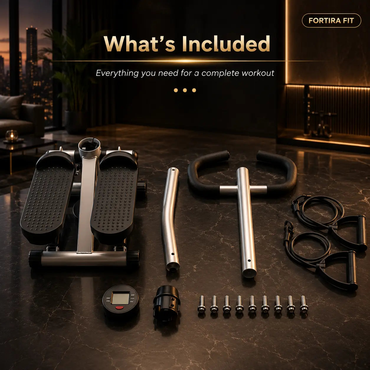 Home Fitness Stepper with Handle & LCD Display My Store