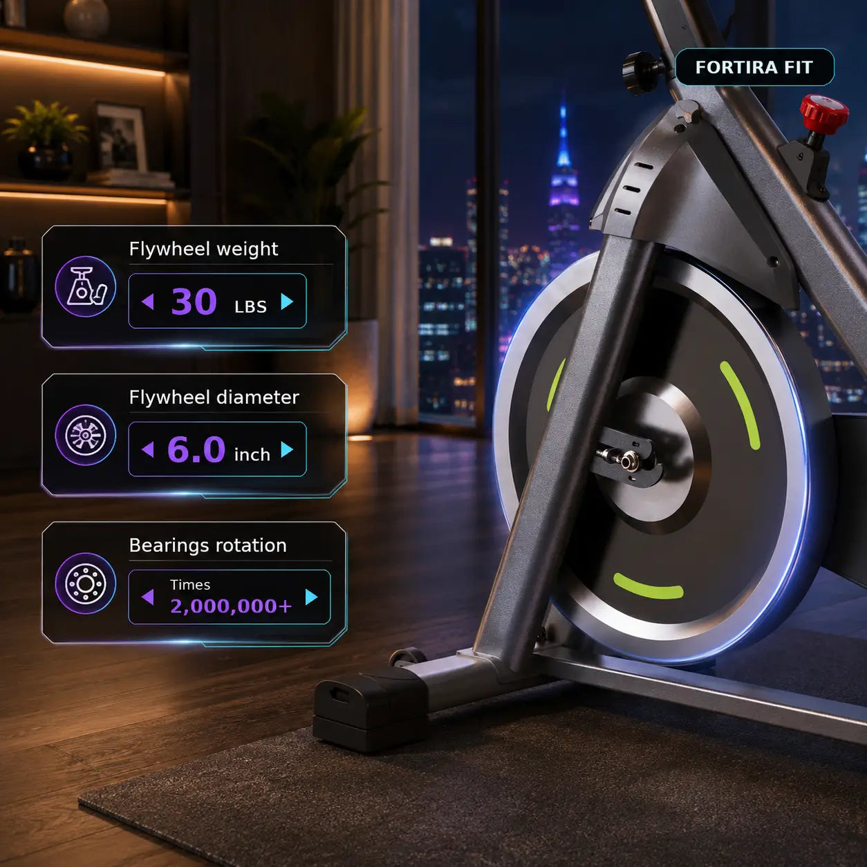 Indoor Cycling Bike | Adjustable, Quiet, and Anti-Skid Pedals My Store