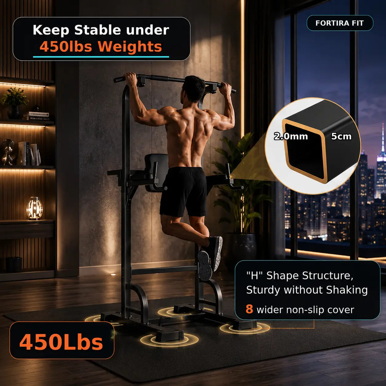 Multi-Functional Workout Station w/ Pull-Up Bar and Dip Station My Store