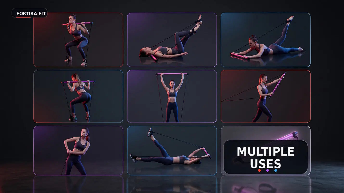 Multifunctional Resistance Bands & Yoga Poles Set Exos Fitness