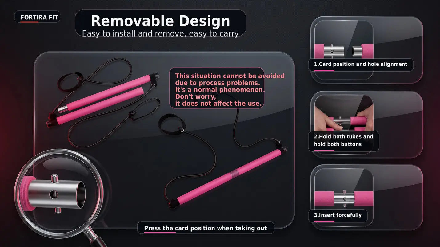 Multifunctional Resistance Bands & Yoga Poles Set Exos Fitness