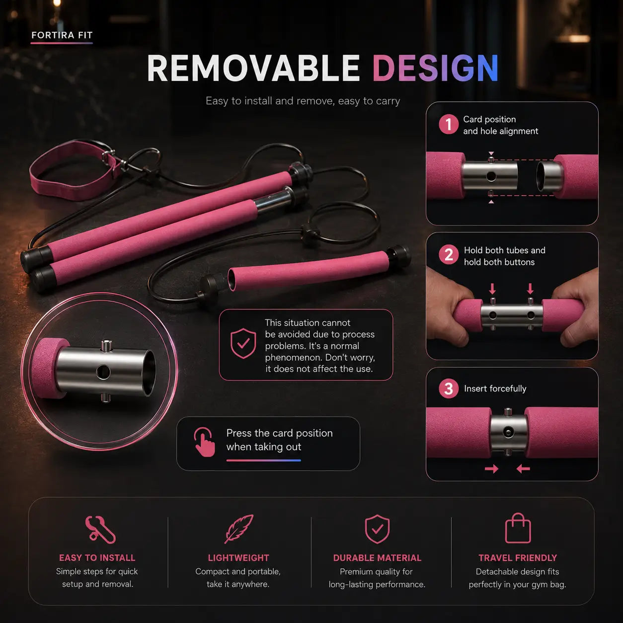 Multifunctional Resistance Bands & Yoga Poles Set Exos Fitness