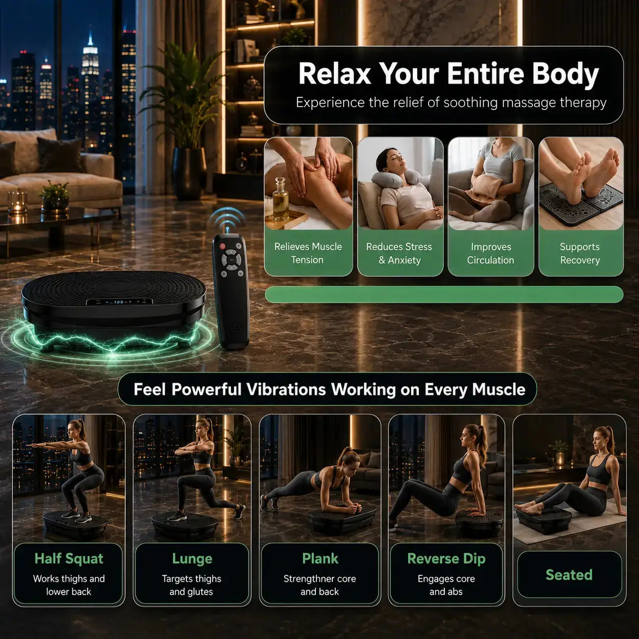 Multiuse Vibration Plate Exercise Machine My Store