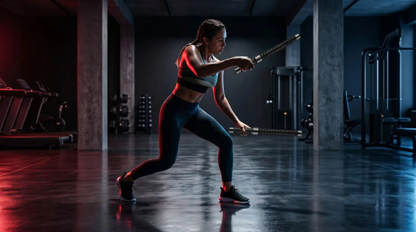 Portable Heavy Duty Battle Ropes Set- 2pcs Fortira Fitness
