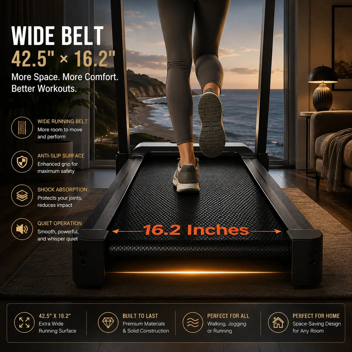 Premium Foldable Incline Treadmill | 3.5HP Motor, 400LB Capacity Fortira Fitness