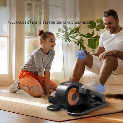 Under desk elliptical pedal exerciser providing low-impact exercise for joint and ligament health at home