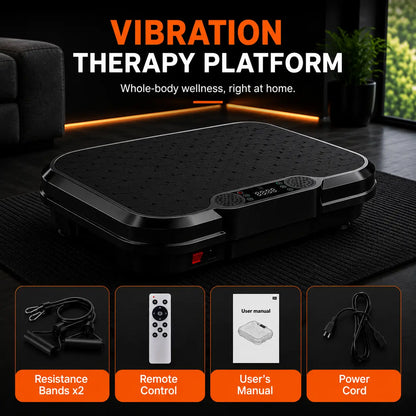 Whole Body Vibration Plate Exercise Machine w/ LED Touch Screen Fortira Fitness