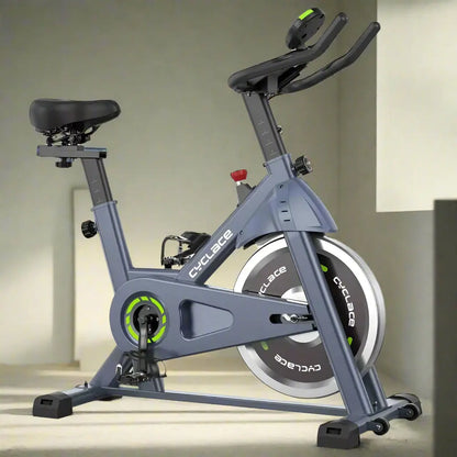 Cyclase indoor stationary exercise bike with adjustable seat and resistance for home cardio workouts